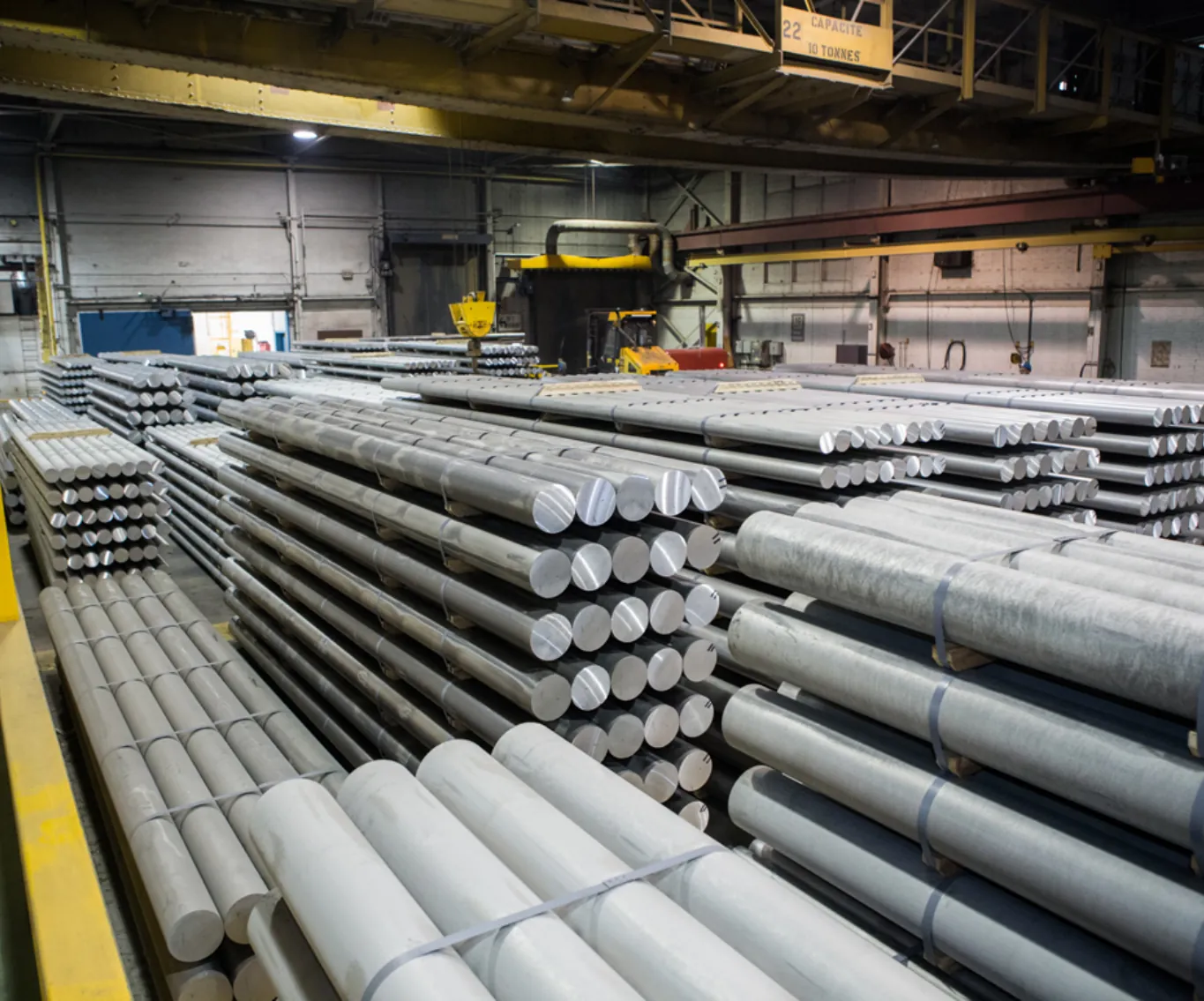 Stainless steel bar inventory at Star Steels Co.