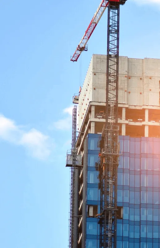 High-rise construction project