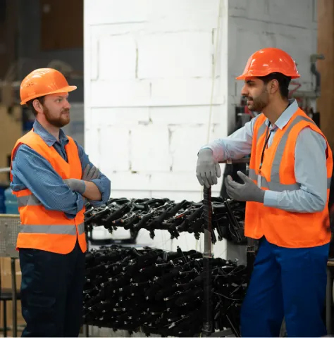 Star Steels Co. professionals inspecting steel products